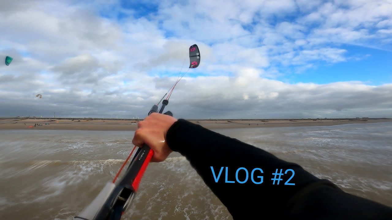 vlog #2 I saw a seal! Camber sands UK.    kiteloop