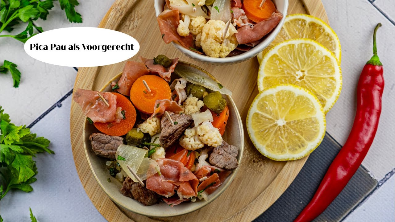 Pica Pau als Voorgerecht met Kerst