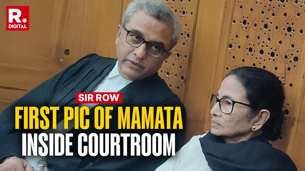 SIR Row: First Pic Of CM Mamata Banerjee Seated Inside Courtroom With Her Legal Team