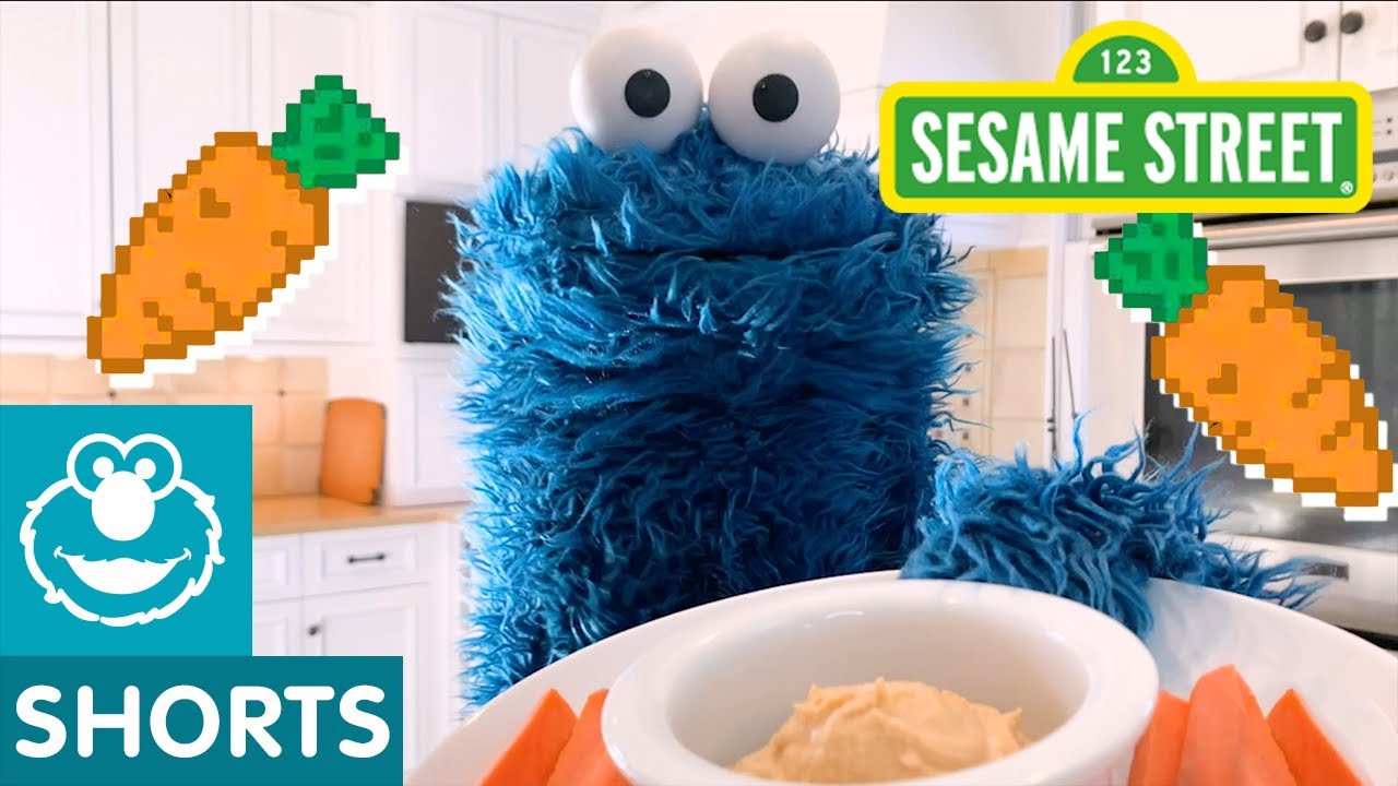 Sesame Street: Try Hummus and Carrots with Cookie Monster | Cookie Monster Snack Chat #3