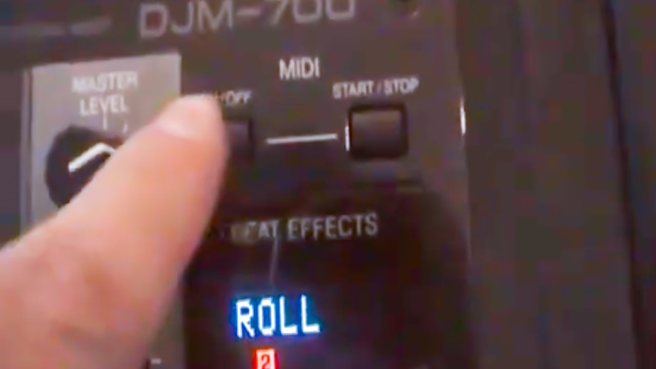 DJ Tutorial   DJM700 Erklärung Effekteihheit und Roll  deutsch