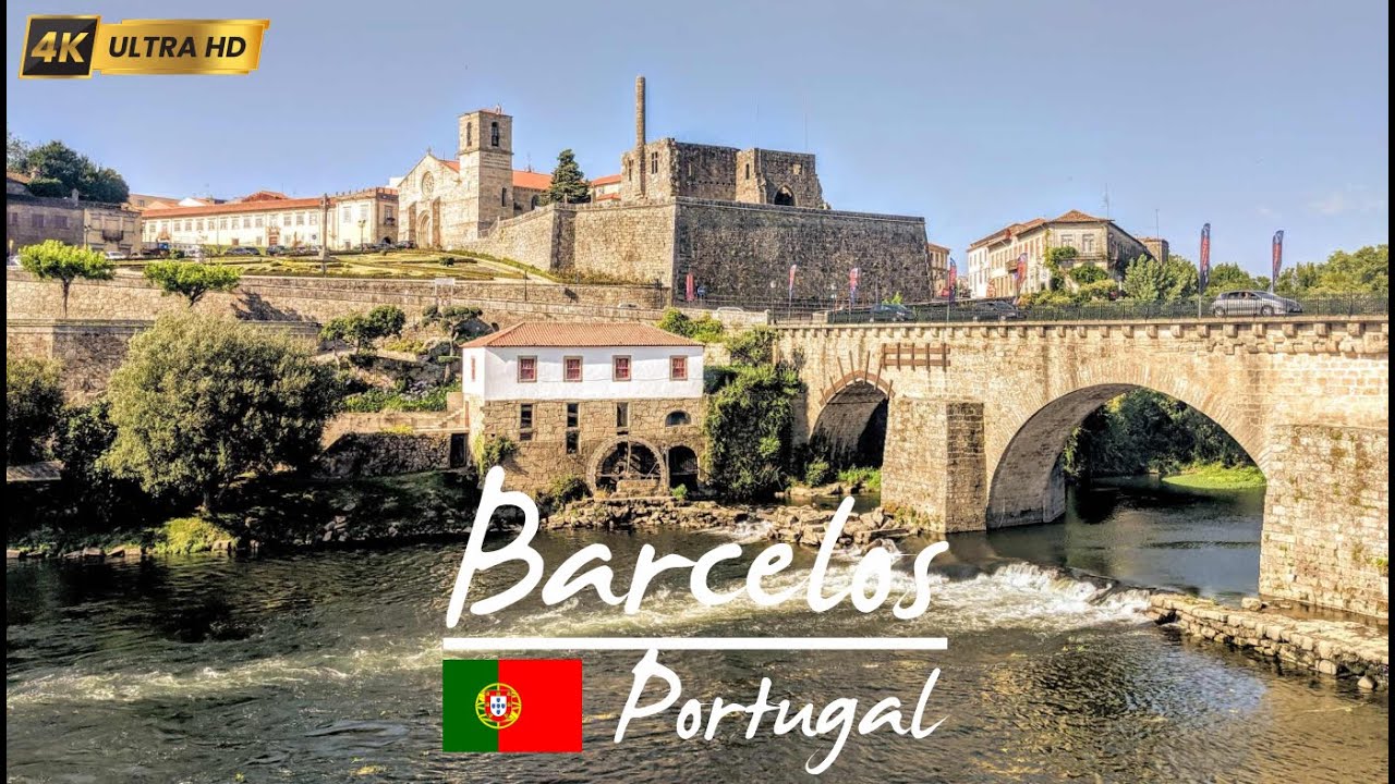🇵🇹 Explore Barcelos, Portugal | 4K Walking Tour Through Culture, Markets & Medieval Charm