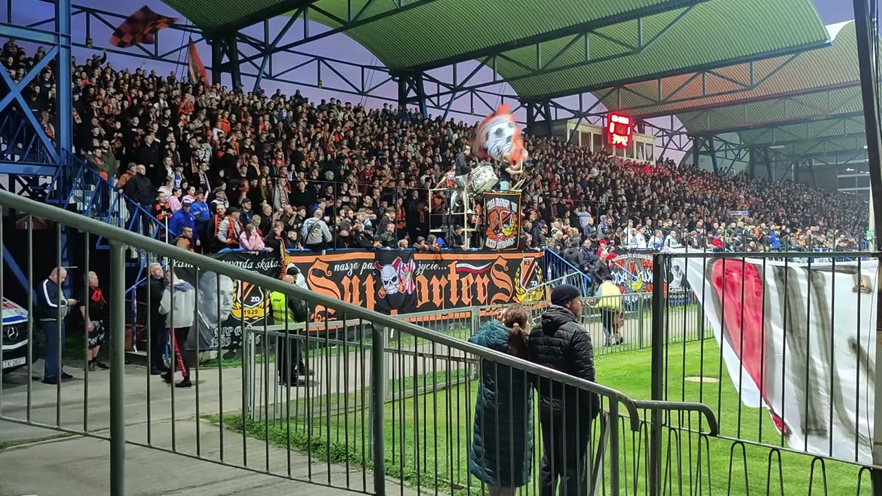 KSZO vs Sandecja Doping i zabawa kibiców 12.04.2025