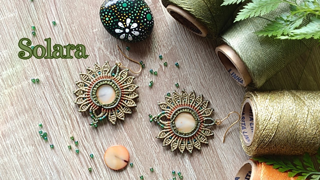 DIY Boucles d’oreilles Solara | Tutoriel complet en micro-macramé