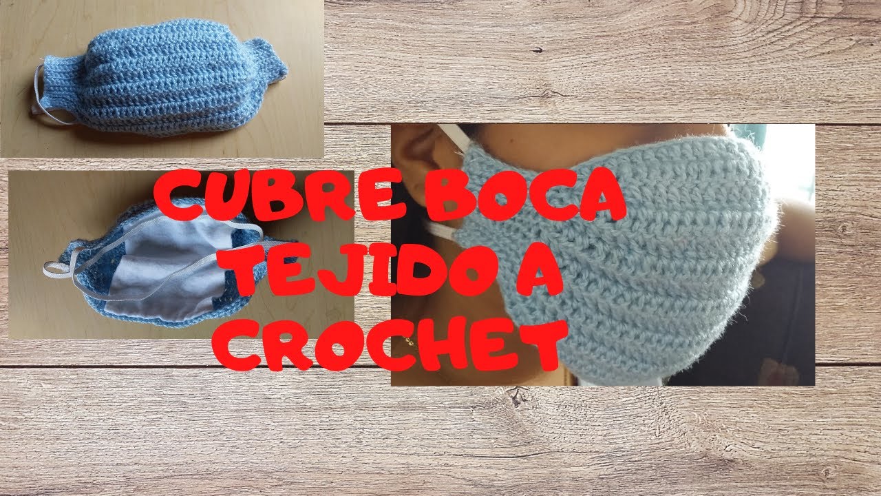 Como Tejer Cubre-boca o mascarilla a Crochet paso a paso