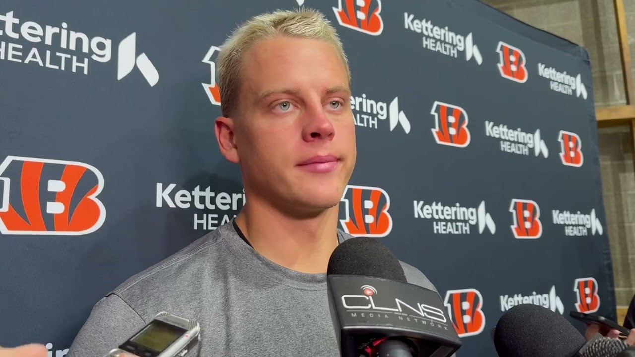 Joe Burrow recaps a wet and wild day of Bengals Bears joint practice Thursday
