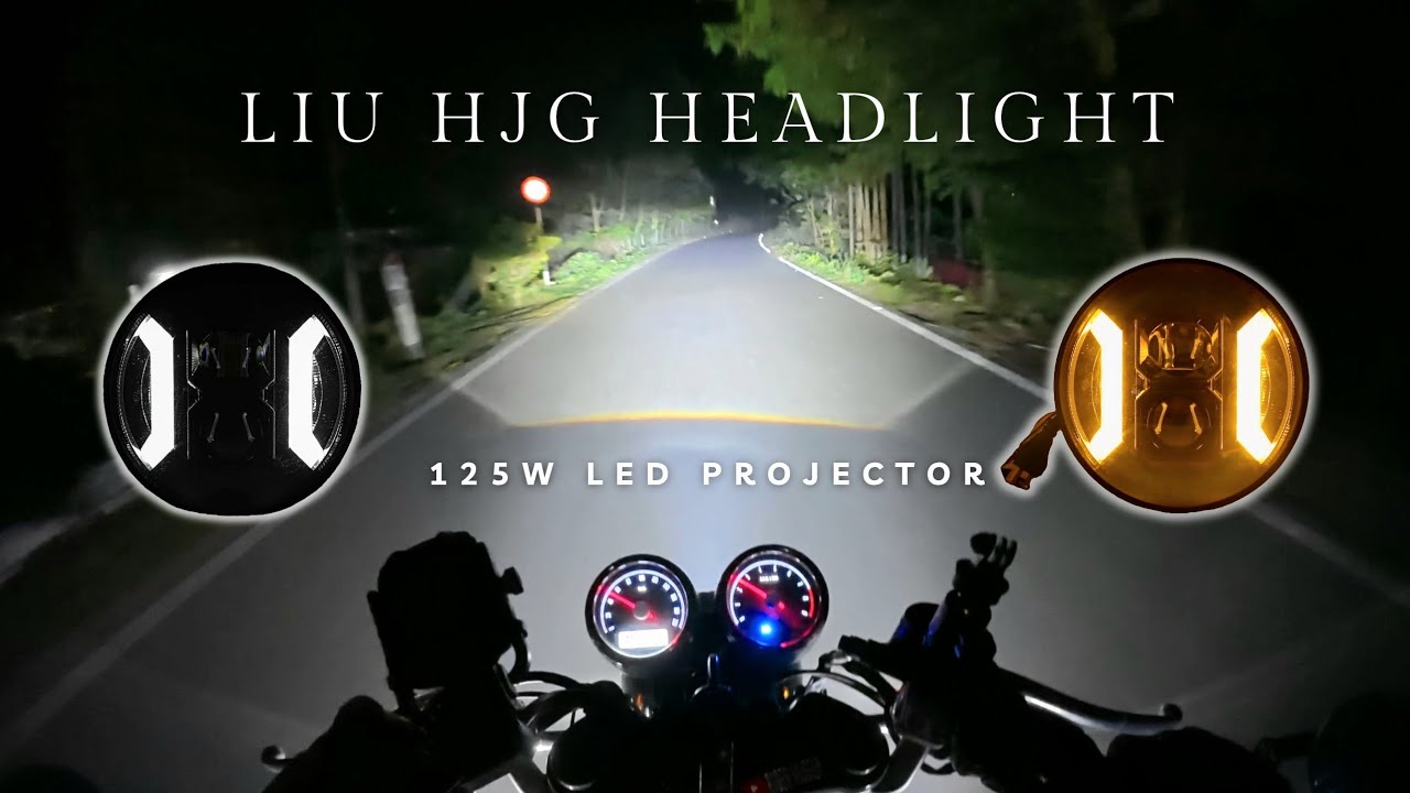 Best Headlight For Continental GT 650💡 LIU HJG 7 Inch 125W LED Projector Bracket Headlight🔥