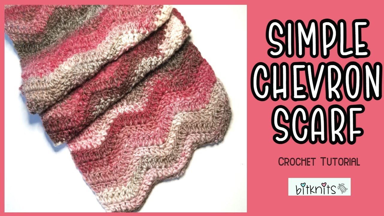 Simple Chevron Crochet Scarf | EASY Crochet Tutorial
