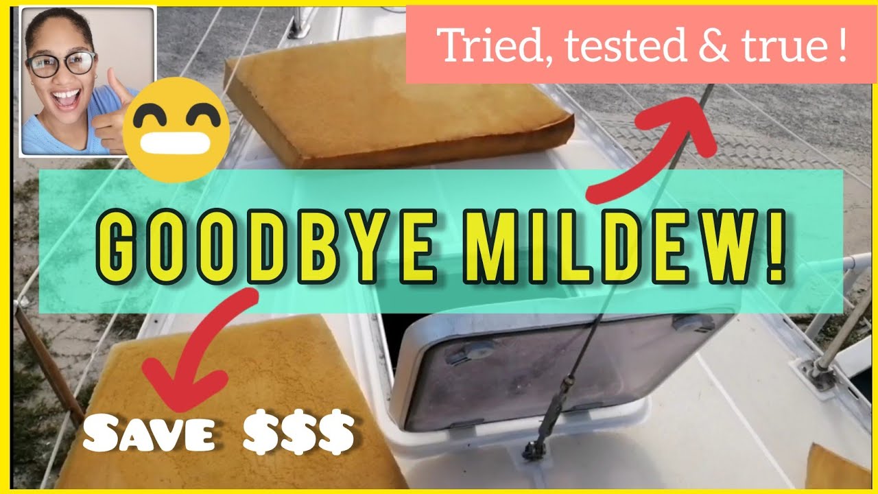 Update: REMOVE MILDEW from SAILBOAT Cushions (Foam) - I did it! Save $$$ - Female Solo Sailor
