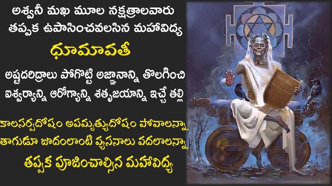 Dasa MahaVidyalu - 7 #Dhumavati  -  ధూమావతీ మహావిద్య - దారిద్ర్య నిర్మూలన