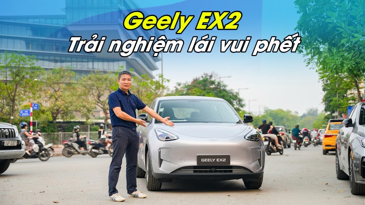 The Geely EX2 is revealed under its hood with many interesting details, and the driving experienc...