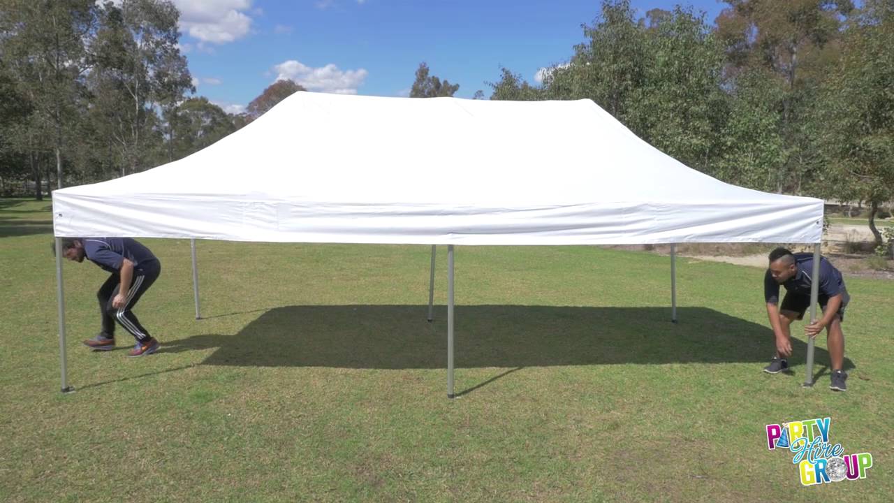 How to erect a pop up marquee
