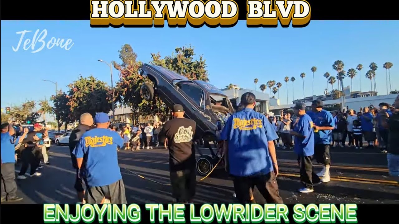 MAJESTIC CAR CLUB WEEKEND  HOLLYWOOD BLVD WENT UP! LOWRIDER SHOW FASHO!