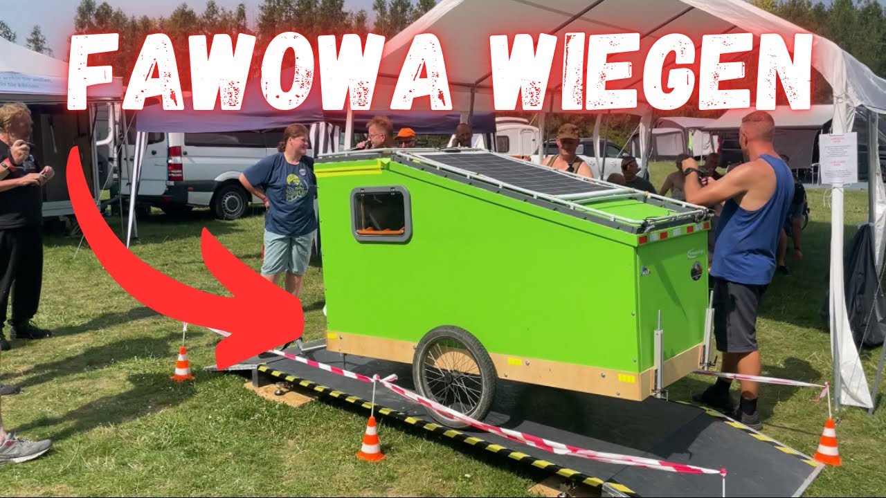 Fahrradwohnwagen wiegen am Mondsee 2025-￼Wer ist der leichteste?