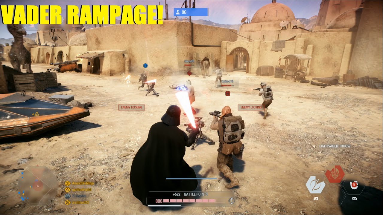 Star Wars Battlefront 2 - Vader DOMINATED THEM but this game was somehow still REALLY CLOSE!