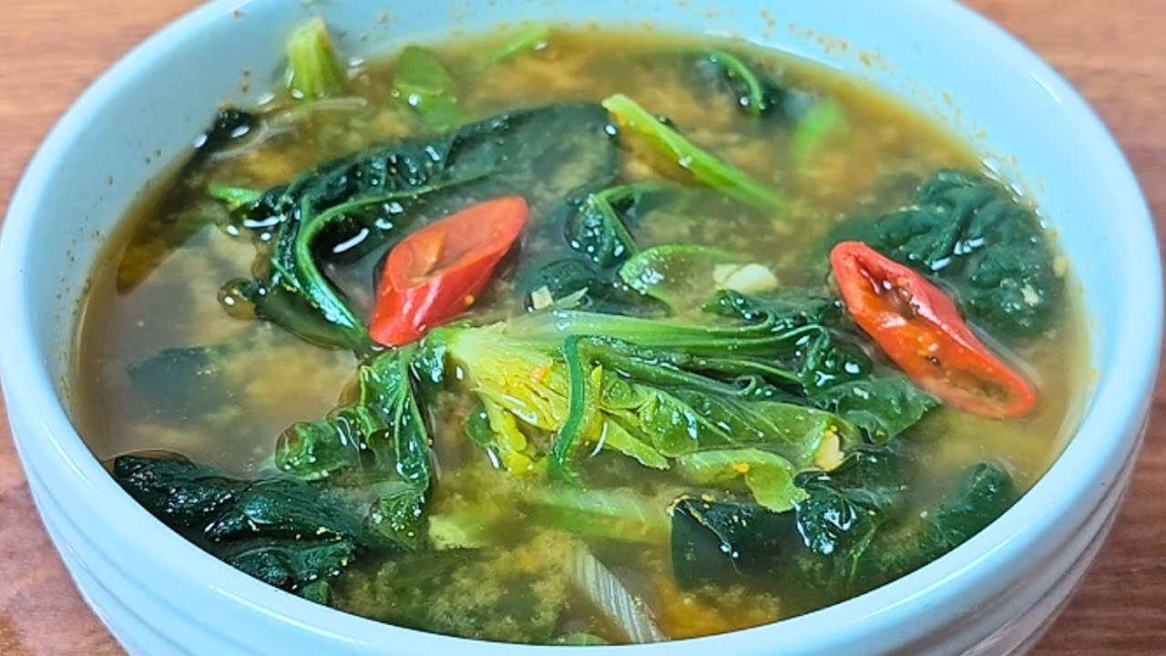 구수하고 개운한 시금치 된장국, 이렇게 끓이면 무조건 두 그릇 이상 먹어요🍲