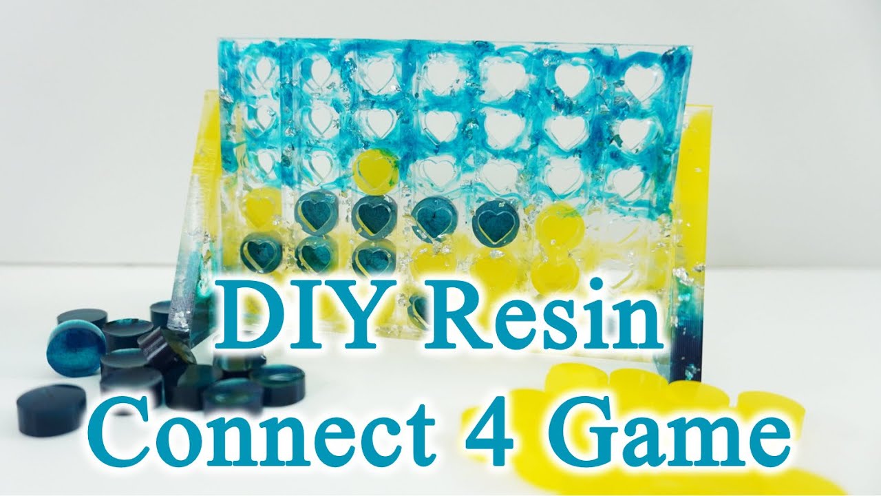 DIY Custom Connect 4 Game  - Beginner Resin Craft