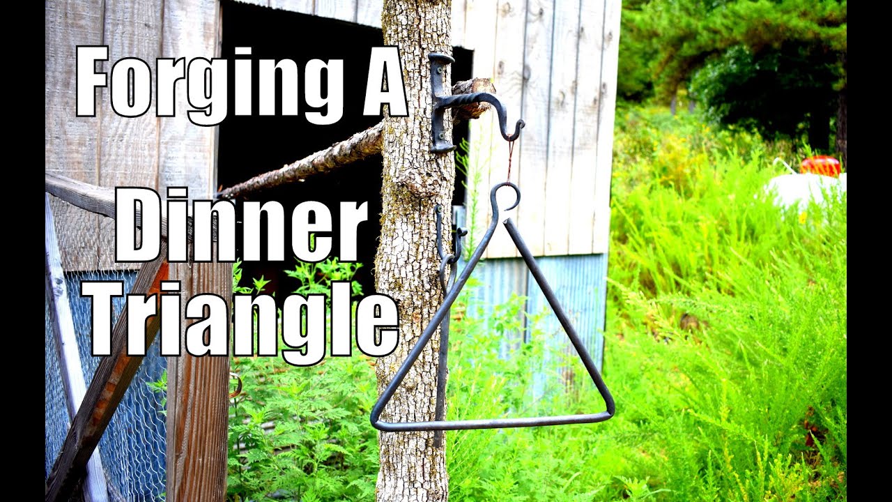 Blacksmithing for beginners: Forging a simple dinner triangle
