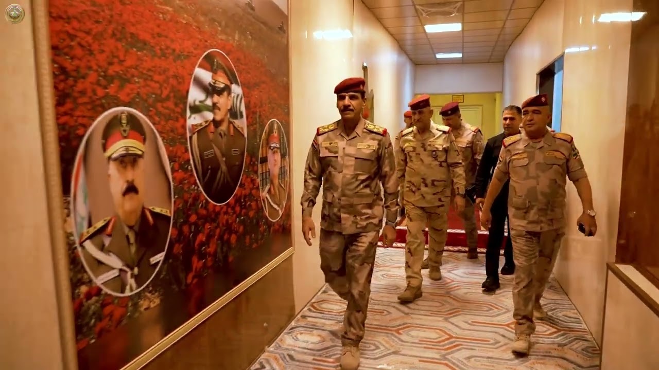 رئيس أركان الجيش ونائب قائد العمليات المشتركة يزوران قيادة فرقة المشاة الأولى ضمن قاطع عمليات ديالى