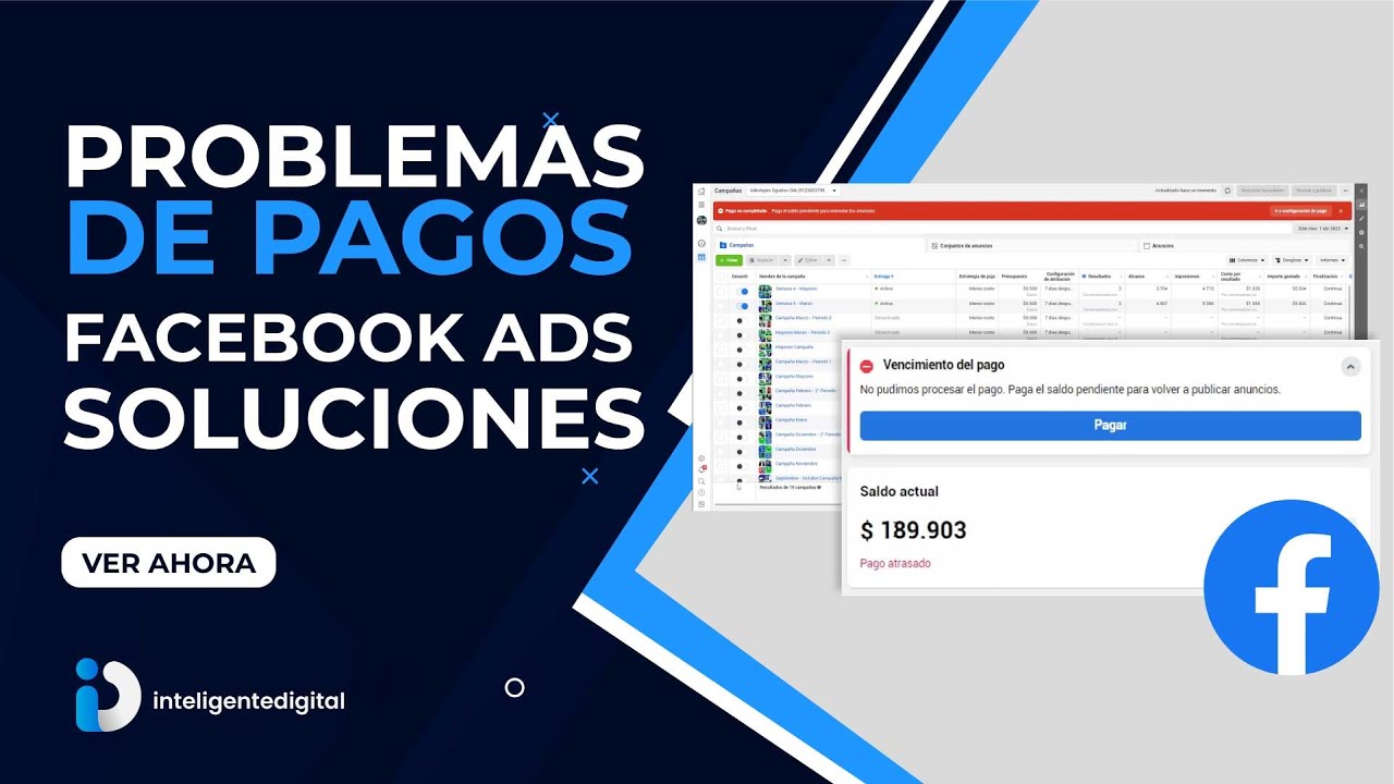 Problemas de pagos en anuncios Facebook (Soluciones) 2022