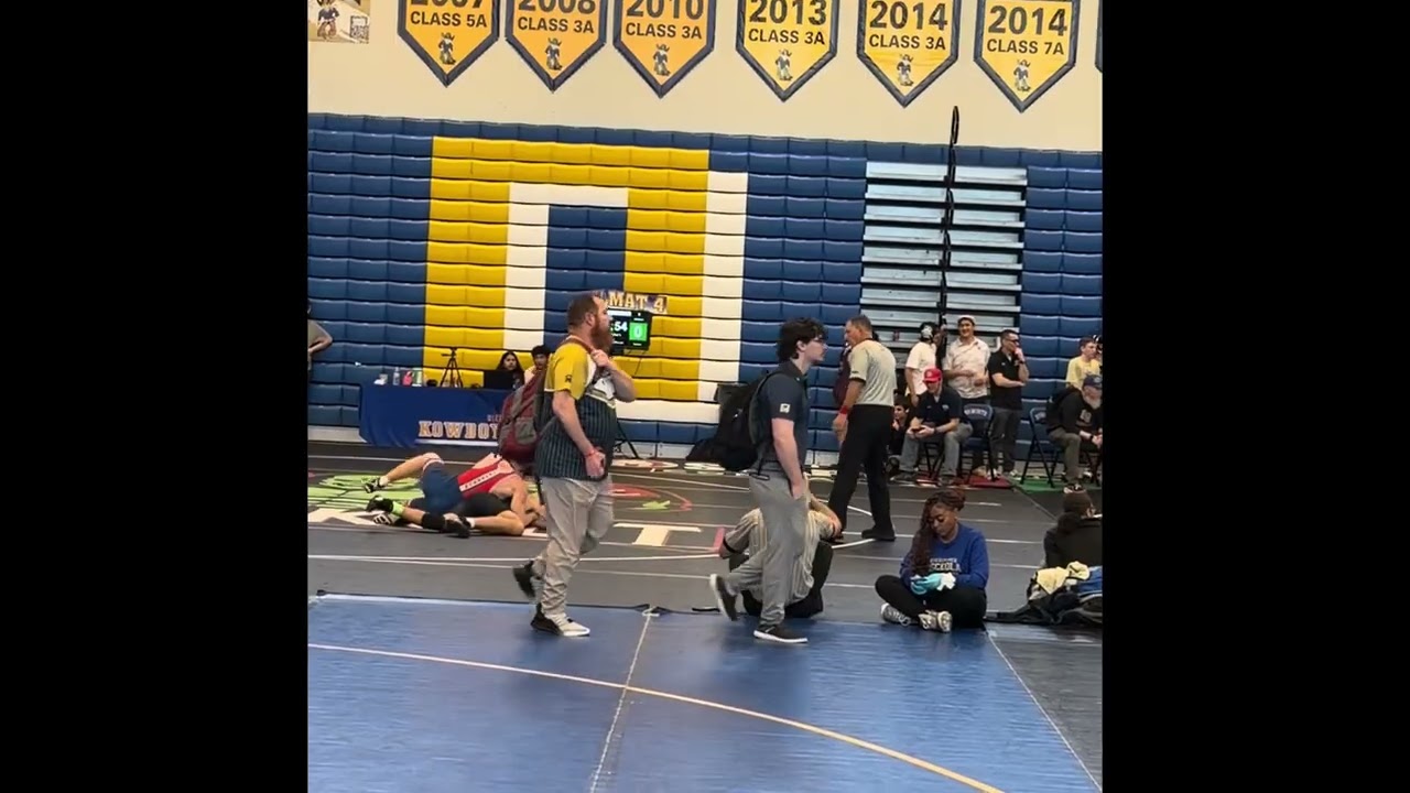 State JV Westling Tourney - Round 2 Wes Coaches up Cam