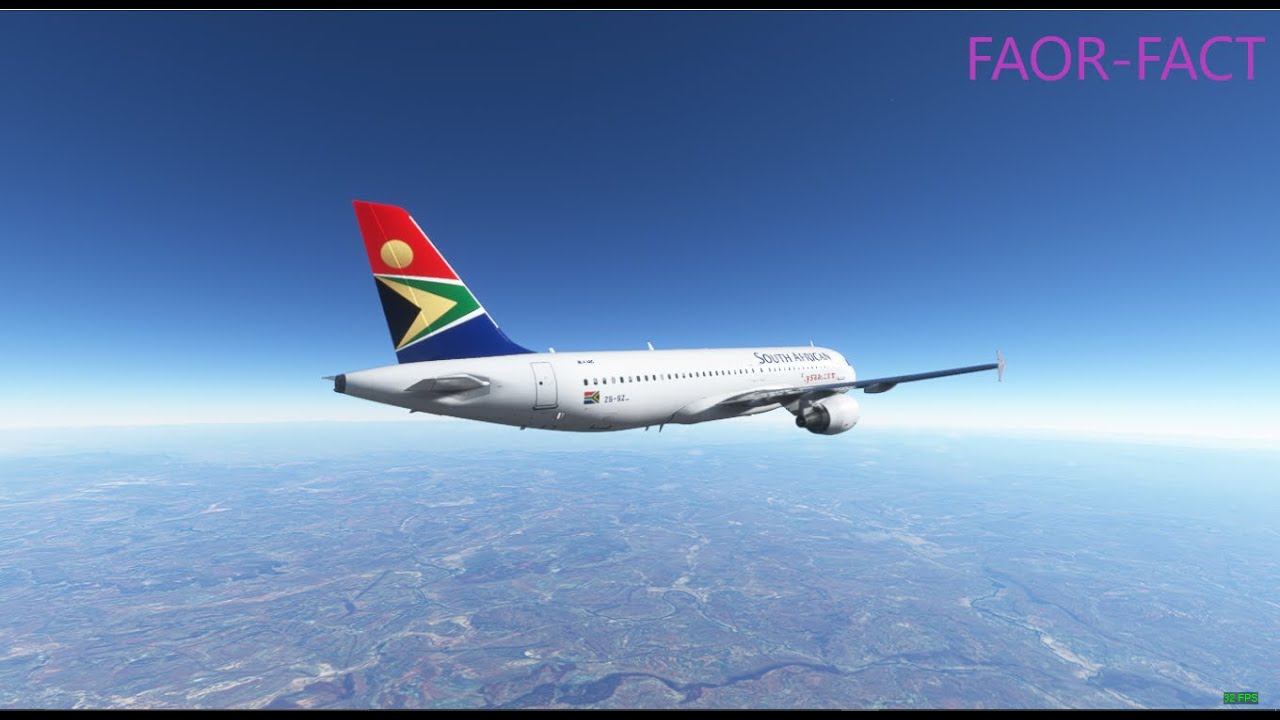[MSFS] Johannesburg to a stunning Cape Town in the South African A320 (Vatsim)