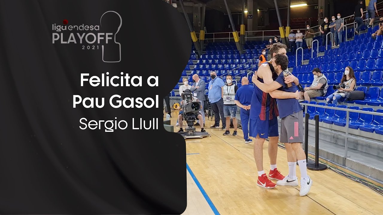 El abrazo entre SERGIO LLULL y PAU GASOL | Playoff Final Liga Endesa 2021