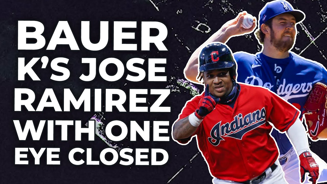 BAUER STRIKES OUT J-RAM WITH 1 EYE CLOSED | Trevor Bauer