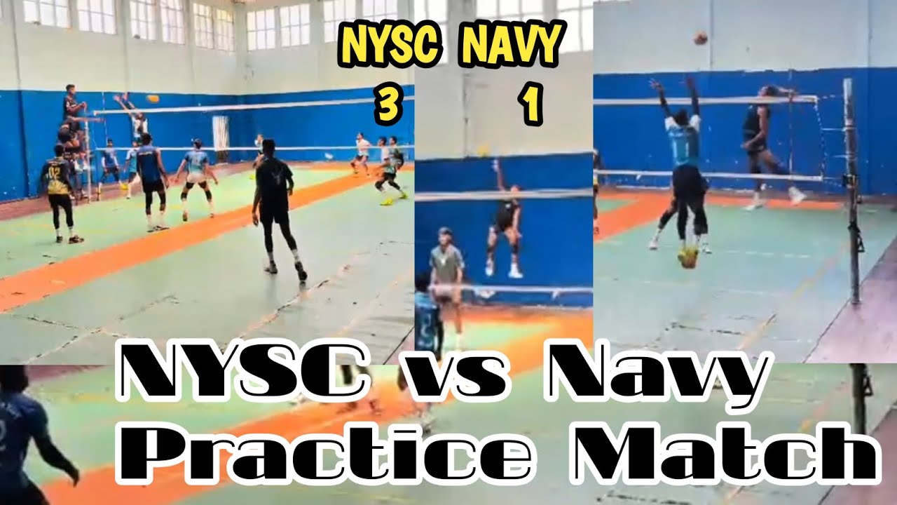 NYSC💛 vs NAVY🩵 practice match 🔥🏐