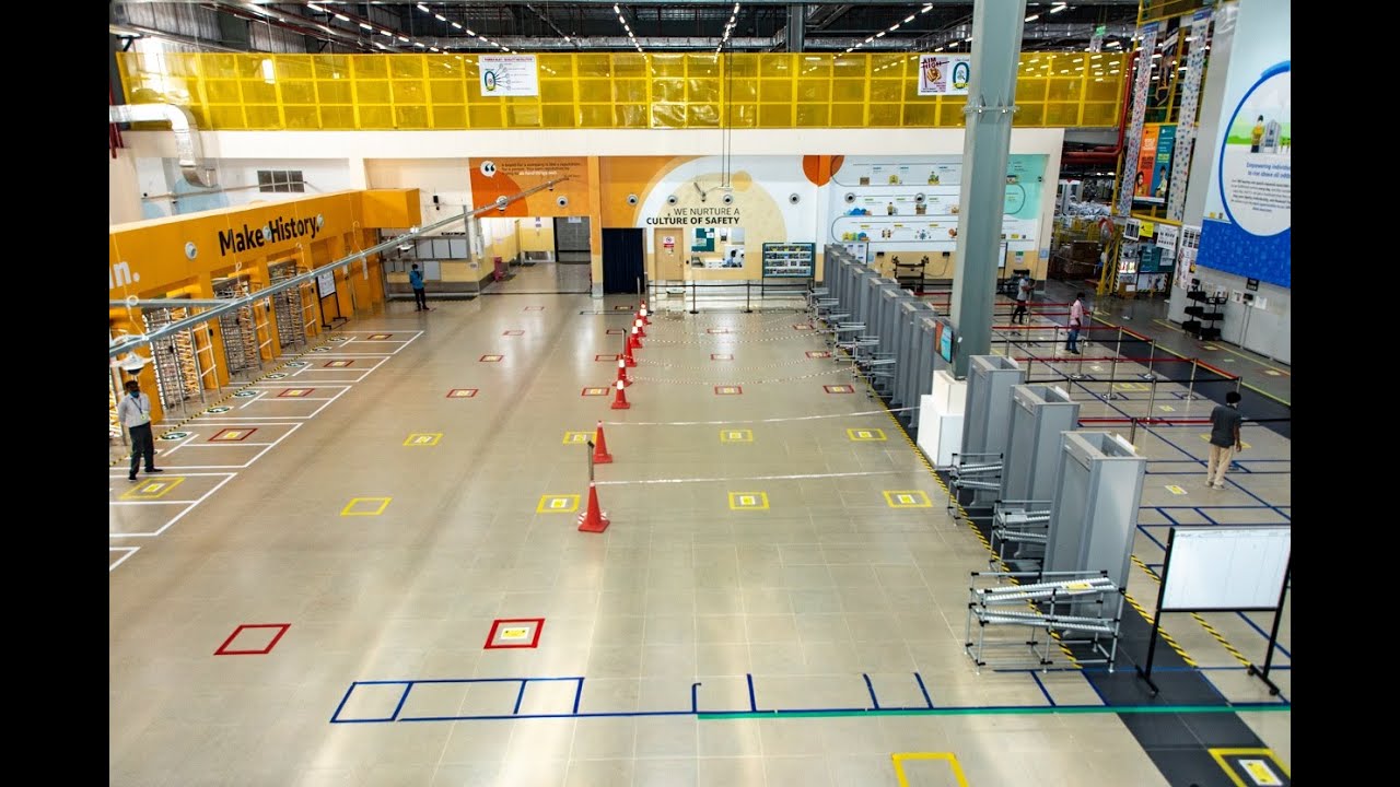 Safety measure at Amazon India FC