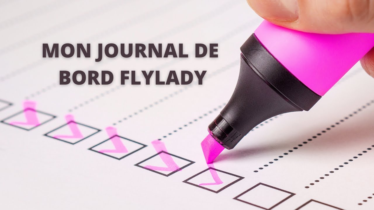 Mon Journal de bord FLYLADY #minimalisme #désencombrement #rangement