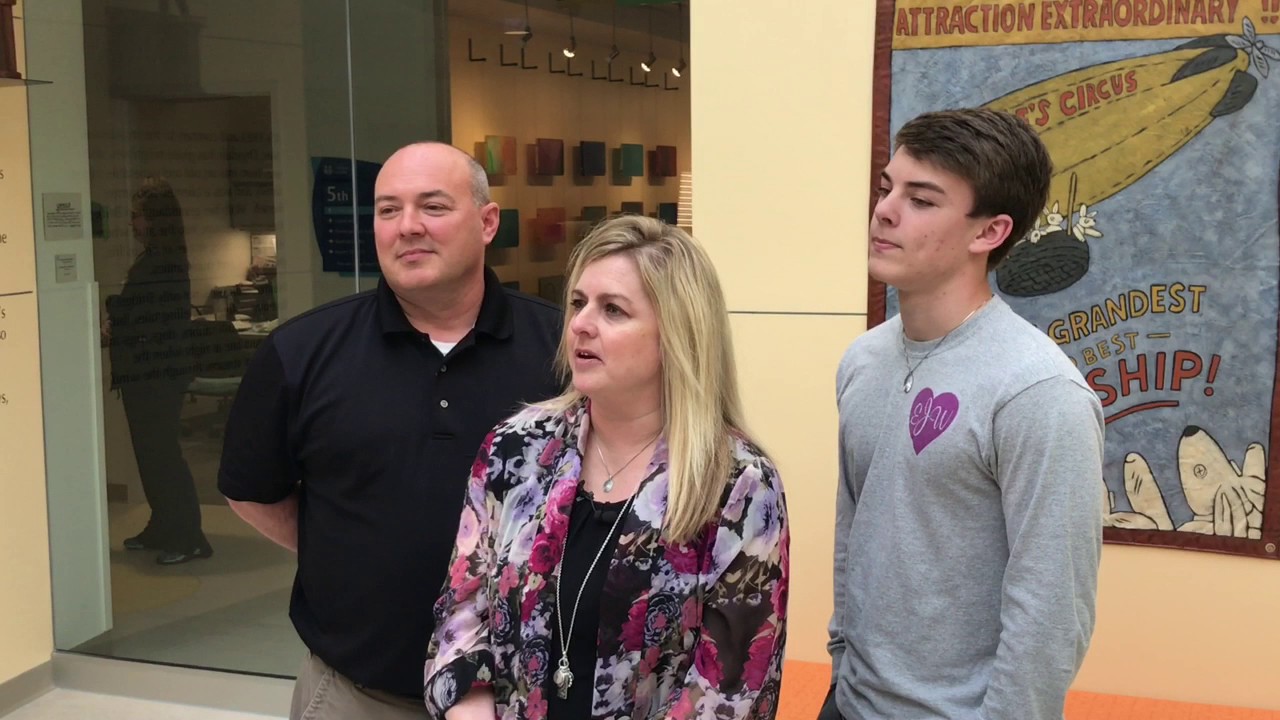 Emma Walker's parents on NICU plaque