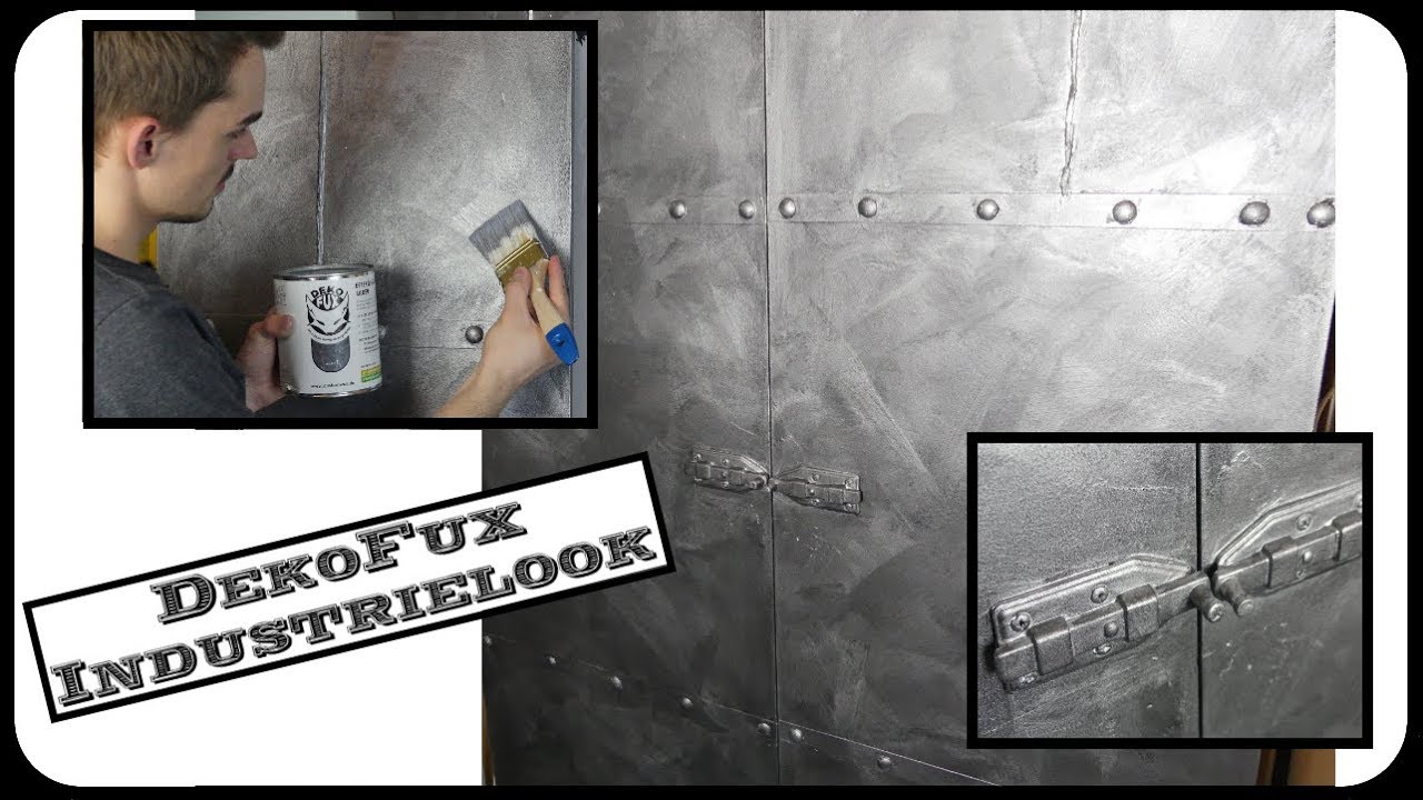 SCHRANKTÜREN NEU GESTALTEN│Industrial style│Industrie-Look│SELBER MACHEN mit DekoFux