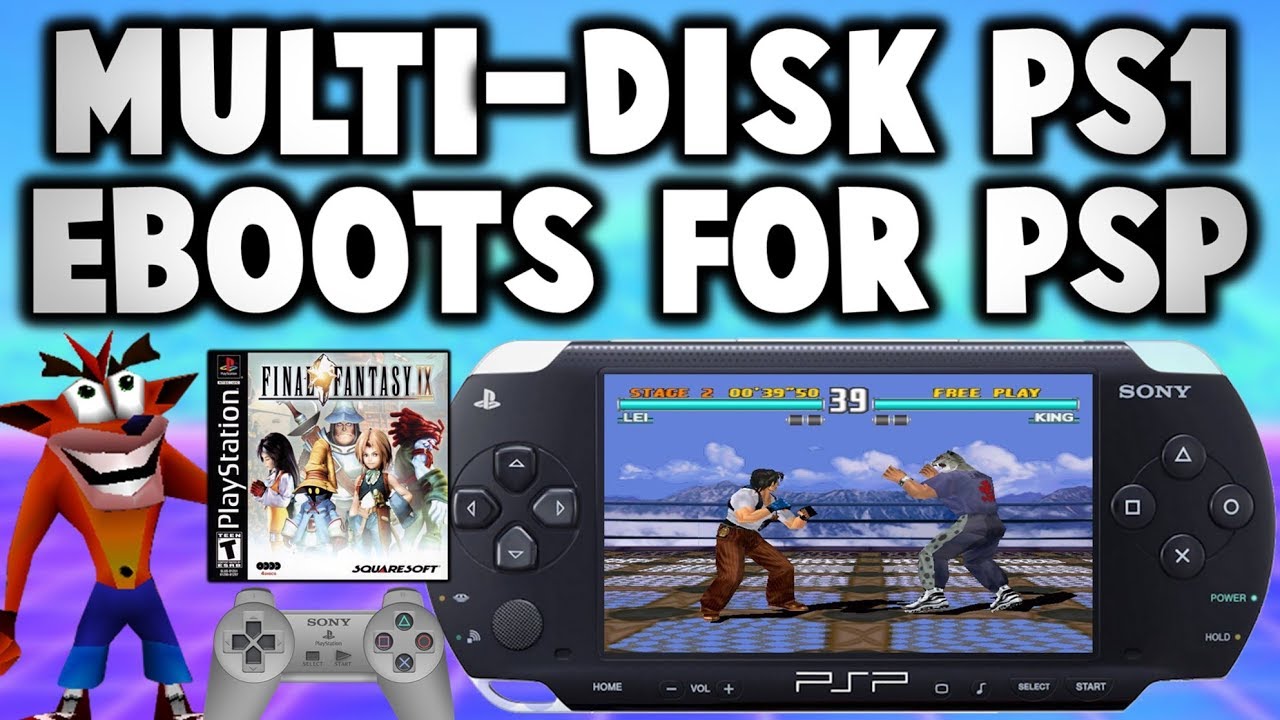 PSP Создаём многодисковые EBOOTS для PS1! [До 5 дисков!]
