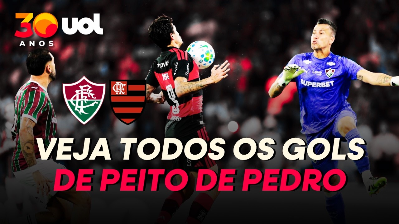 GOL DE PEITO EM FLUMINENSE X FLAMENGO FOI O OITAVO NA CARREIRA DE PEDRO; VEJA TODOS