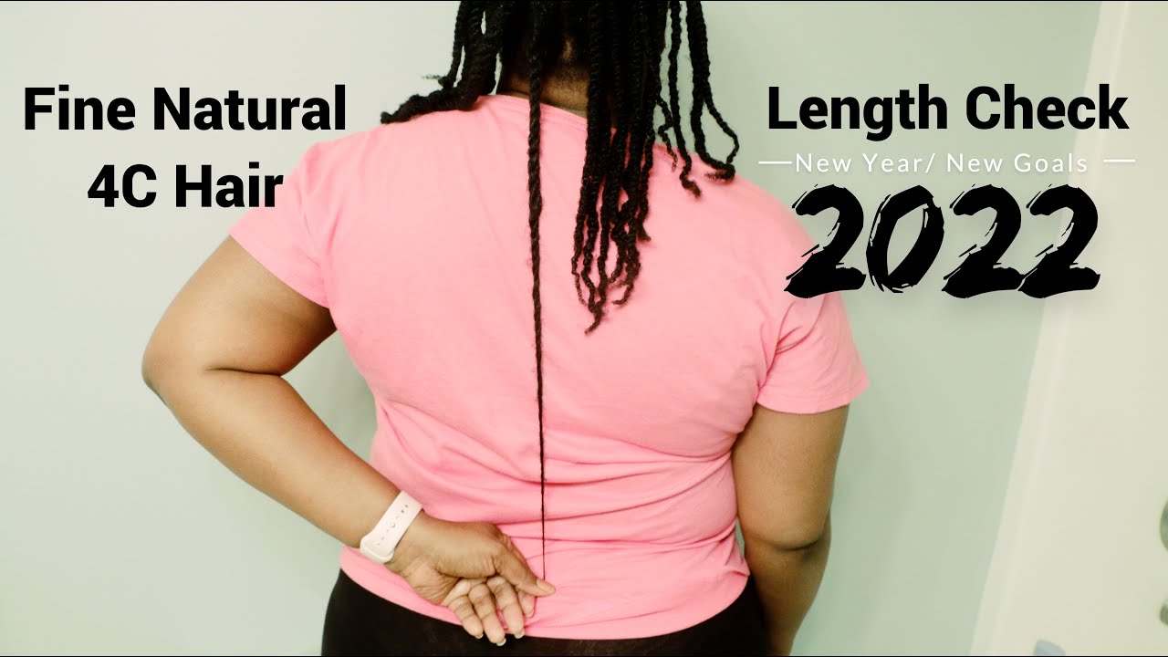 22 INCHES OF NATURAL HAIR!! 12 YEARS NATURAL LENGTH CHECK