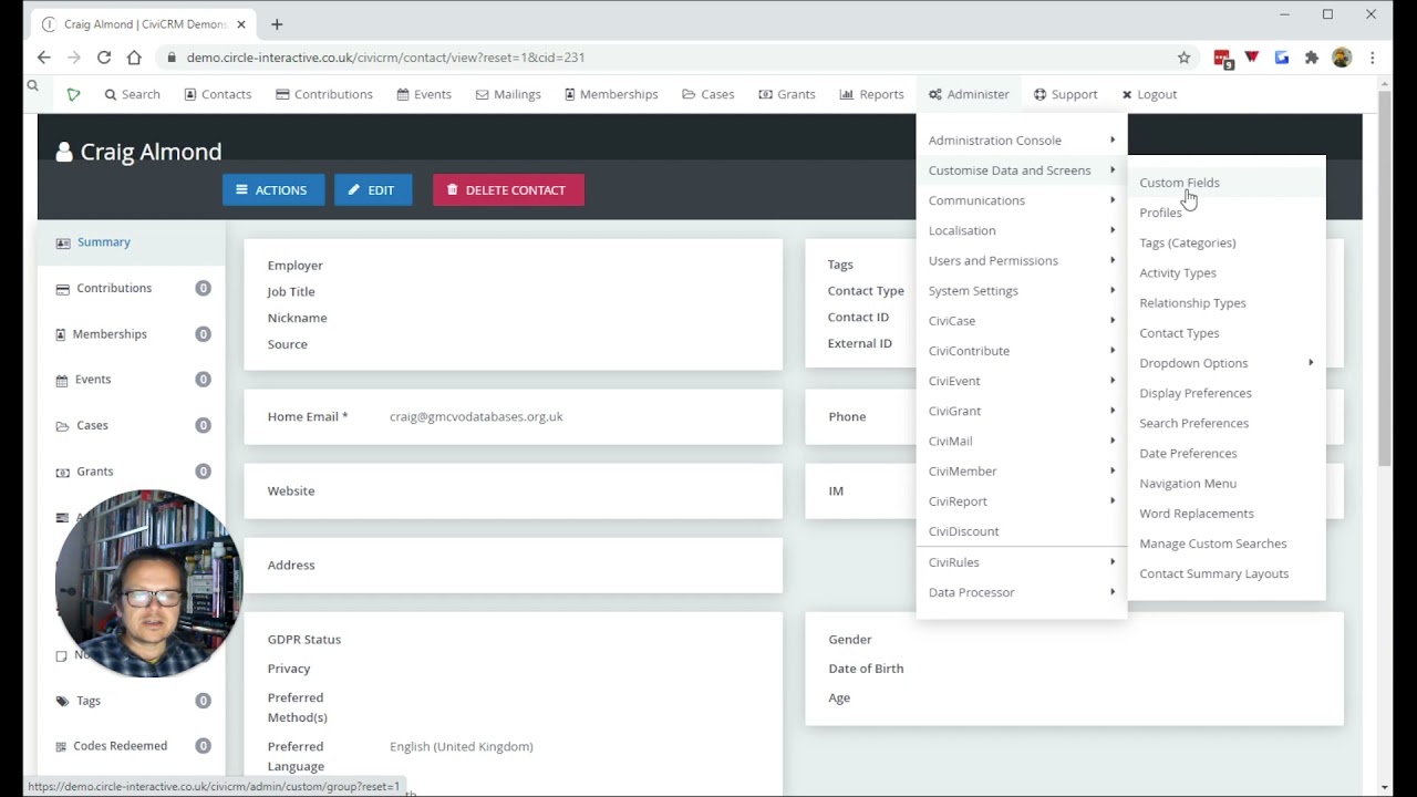 Creating custom fields in CiviCRM - Part 1 (Custom Data Sets)
