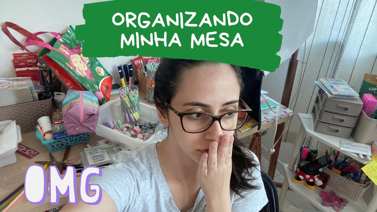 Organizando meus materiais de papelaria