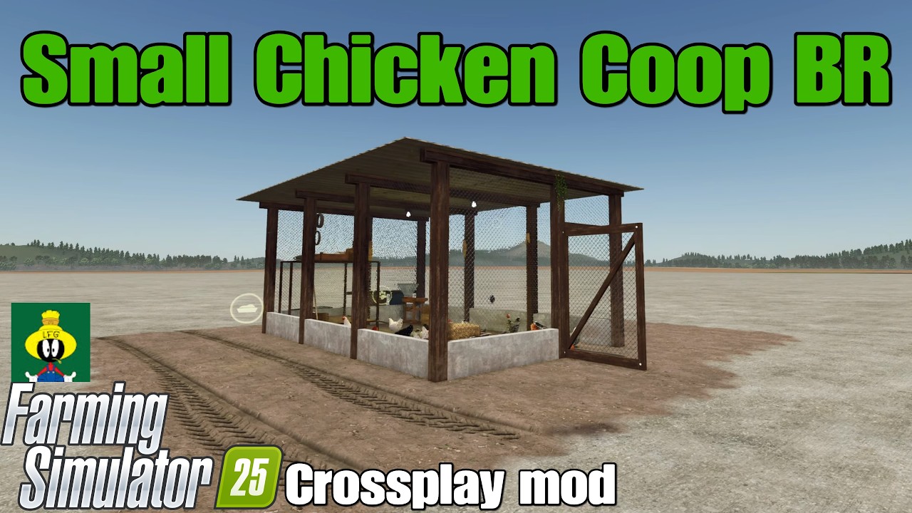 Мод для кроссплатформенной игры Small Chicken Coop BR / FS25