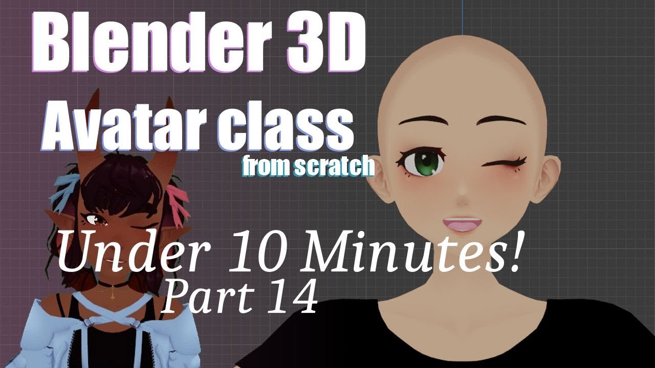 Обзор: Blender менее чем за 10 минут. Как справиться с ригом | VTuber VRchat .etc