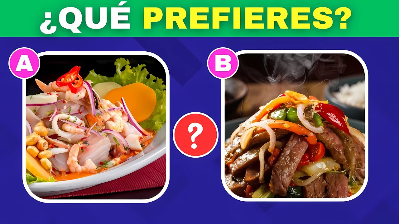 Reto de Comida Peruana - &iquest;Qu&eacute; Comida Prefieres? | &iexcl;Elige Tu Favorita en Este Quiz!