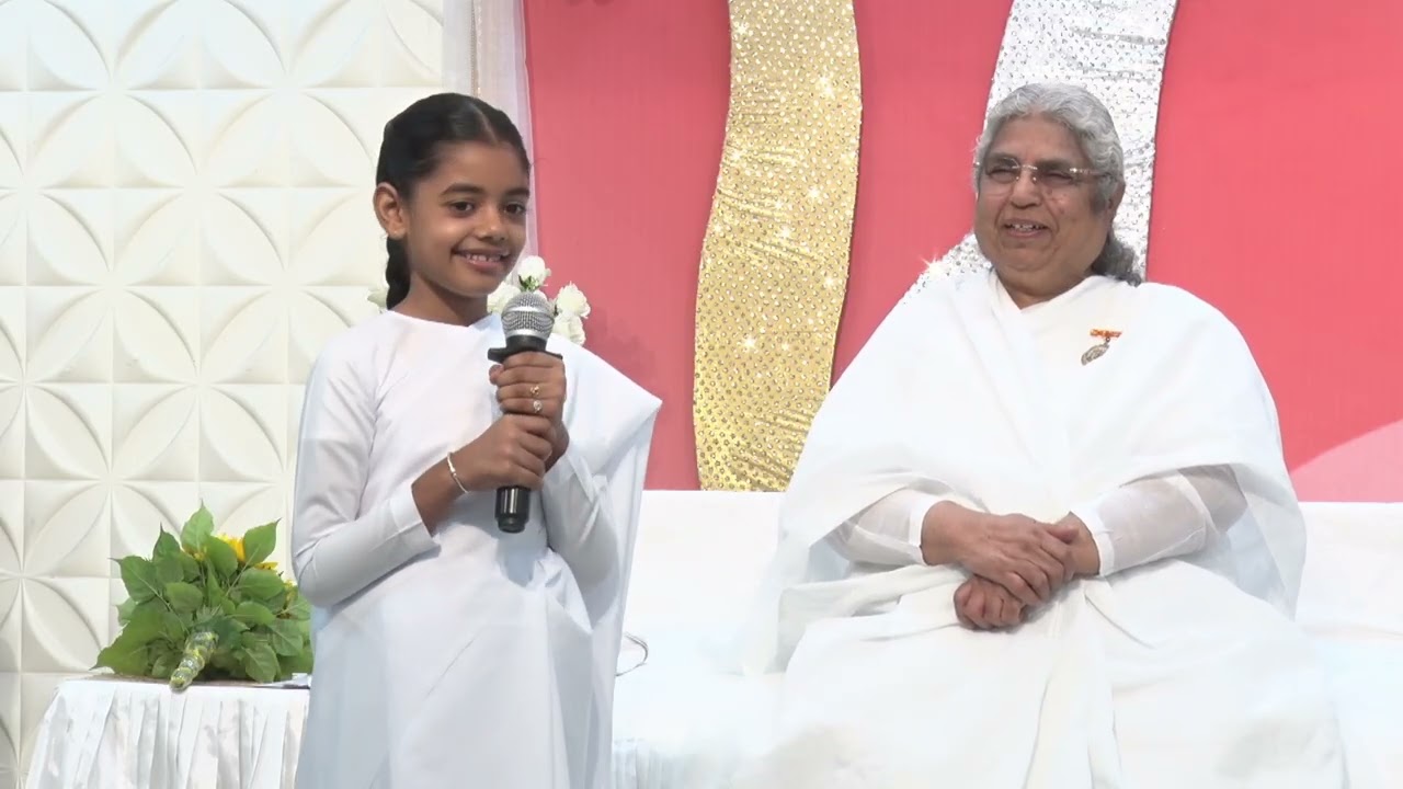 BK Hansi singing song @  Om Shanti Retreat Centre, Delhi-NCR