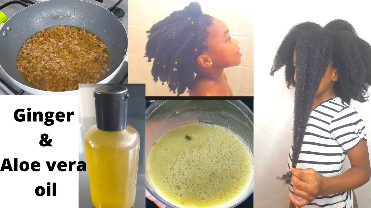 Do not wash it out: Shocking result with ginger & aloe vera oil/Your hair will never stop growing