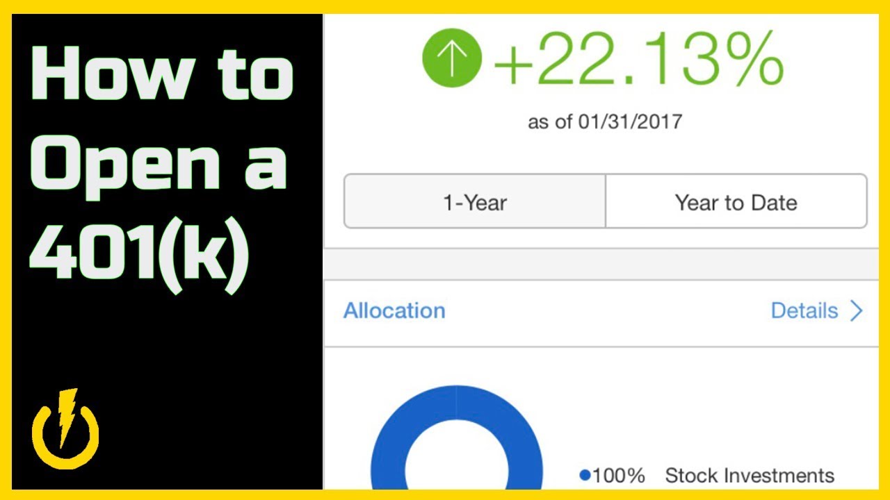How to Open a 401k: So You Don't Have to Work Every Day UNTIL YOU DIE