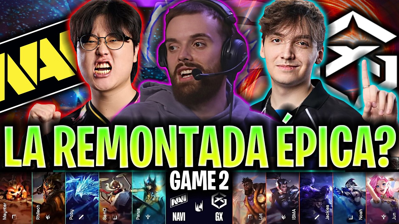 IBAI CASTEA LA REMONTADA MÁS ÉPICA DE GIANTX?😱 - NAVI vs GX Game 2 LEC VERSUS PLAYOFFS 2026 IBAI