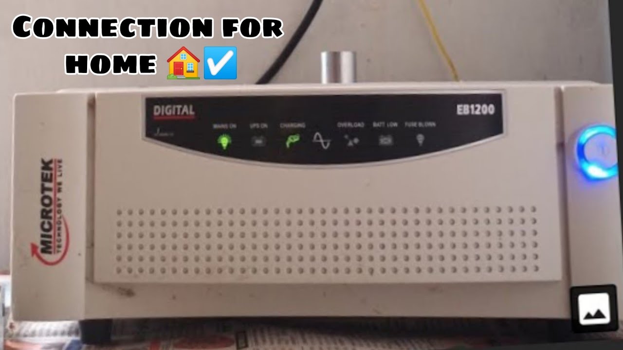 ▶️ microtek inverter installation  home || inverter connection for home 🏡 || srmp technical work