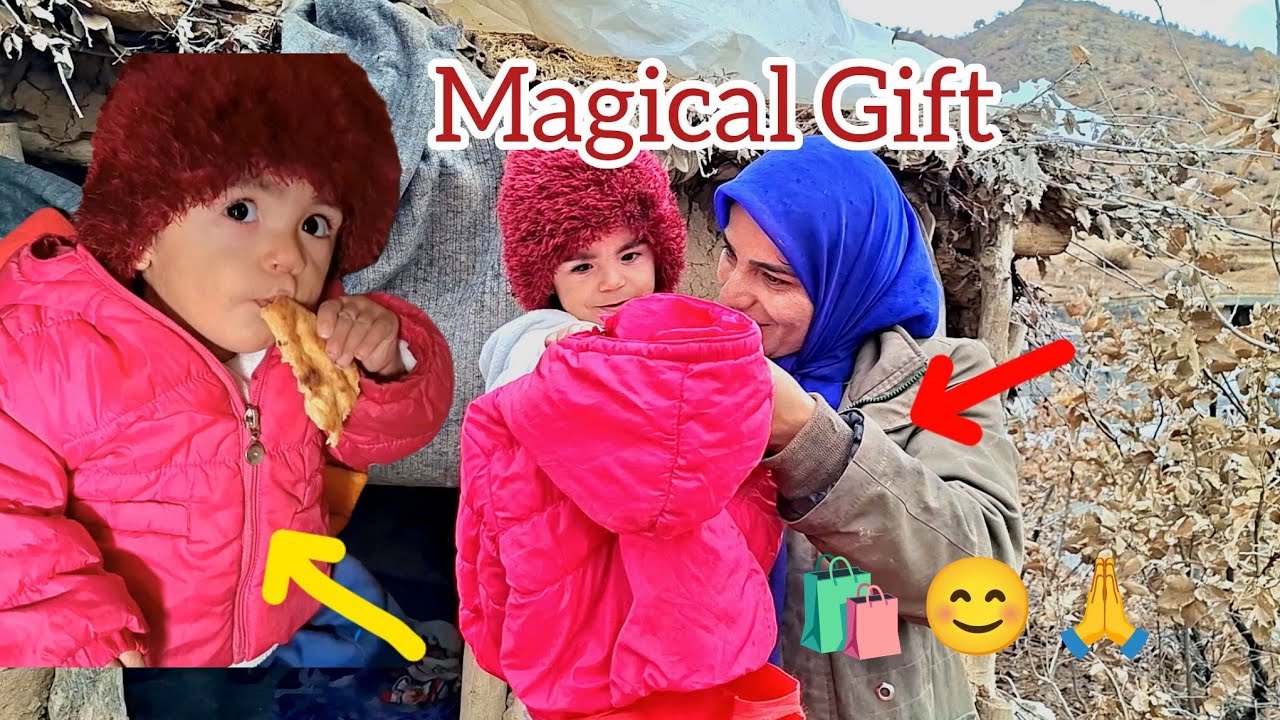 Потрясающий подарок от оператора бездомному малышу в холодной хижине 😊❤️