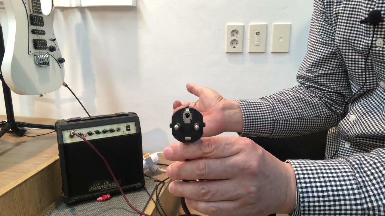 일렉기타 노이즈 해결/앰프 접지 안되는 앰프도 접지하는 법