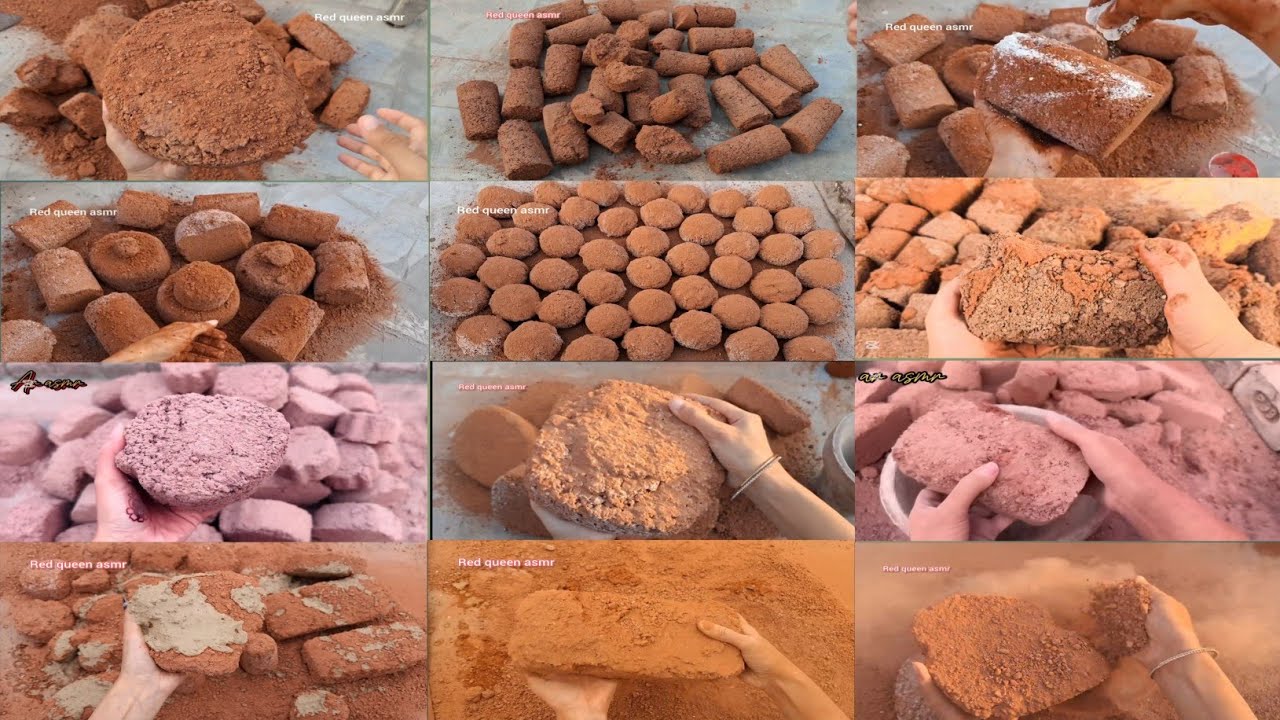 ASMR Edits Gritty Red Dirt Texture Only🌪️ Dry Crumbling Compilation🥰||Requested by @syedrohaan4580💥✨