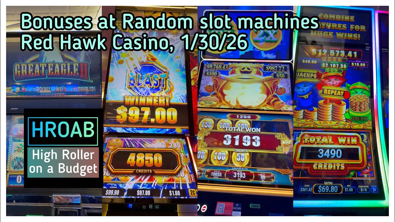 Trying out different slot machines at Red Hawk Casino 1/30/26